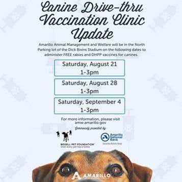 AMW is hosting FREE Rabies and DHPP Shot Clinics @ AMW is hosting FREE Rabies and DHPP Shot Clinics | Amarillo | Texas | United States